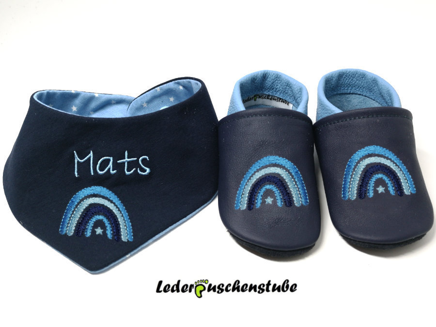 Wende Halstuch mit Namen Regenbogen Stern