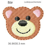Stickmotiv Baer lederpuschenstube