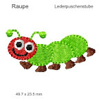 Stickmotiv Raupe Lederpuschenstube