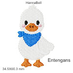 Stickmotiv Entengans