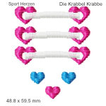 Stickmotiv Sport Herzen Die Krabbel Krabbe