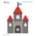 Stickmotiv burgLederpuschenstube
