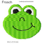 Stickmotiv Frosch Lederpuschenstube