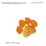 Stickmotiv Hundepfote mini