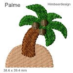 Stickmotiv Palme