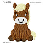 Stickmotiv Pony ida Lederpuschenstube