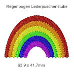 Stickmotiv regenbogen