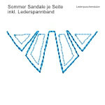 Stickmotiv für Sandale 