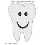 Stickmotiv Zahn Lederpuschenstube