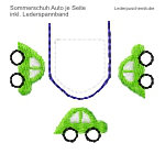 Stickmotiv Sommerschuh mit Motiv Auto