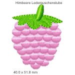 Stickmotiv Himbeere Lederpuschenstube