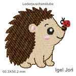 Stickmotiv Igel Jori
