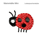 Stickmotiv Marienkäfer mini lederpuschenstube