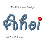 Stickmotiv Ahoi von Himbeer Design