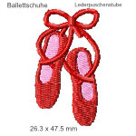 Stickmotiv Ballettschuhe lederpuschenstube