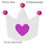 Stickmotiv Krone Stern