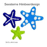 Stickmotiv Seesterne