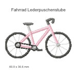 Stickmotiv Fahrrad Lederpuschenstube