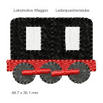 Stickmotiv Lokomotive waggon