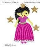Stickmotiv Prinzessin mit Sterne