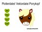 Preview: Plotterdatei Ponykopf – SVG