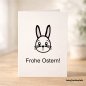 Preview: Design auf einer Karte mit Plotterdatei Hase