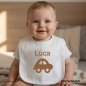 Preview: Plotterdatei Auto Designbeispiel auf Baby Lätzchen