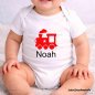 Preview: Plotterdatei Eisenbahn Designbeispiel auf einen Baby Body