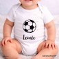 Preview: Plotterdatei Fußball mit Namen Designbeispiel auf einen Babybody