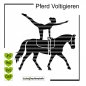 Preview: Plotterdatei Pferd Voltigieren – SVG zum Plotten