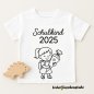 Preview: Plotterdatei Schulkind Mädchen T-Shirt