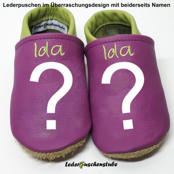 Lederpuschen-Namen-und-Überraschungsmotiv-lederpuschenstube