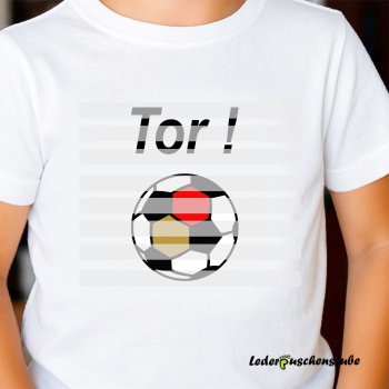 Plotterdatei Fußball Deutschland Design auf einem T Shirt mit Text Tor
