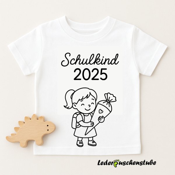 Plotterdatei Schulkind Mädchen T-Shirt