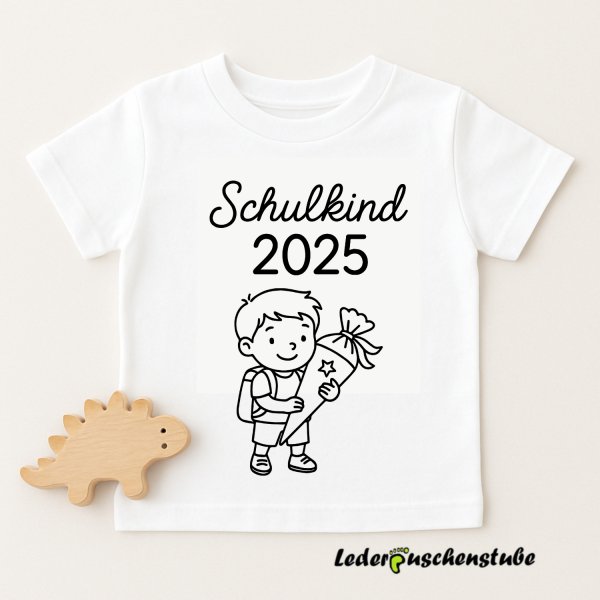 Plotterdatei Schulkind Junge Shirt