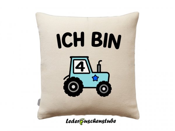 Plotterdatei Traktor Geburtstag Bundle SVG auf dem Kissen