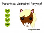 Plotterdatei Ponykopf – SVG