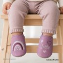 Lederpuschen Regenbogen Herz & Herzen | personalisiert