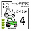 Plotterdatei Traktor Geburtstag Bundle SVG